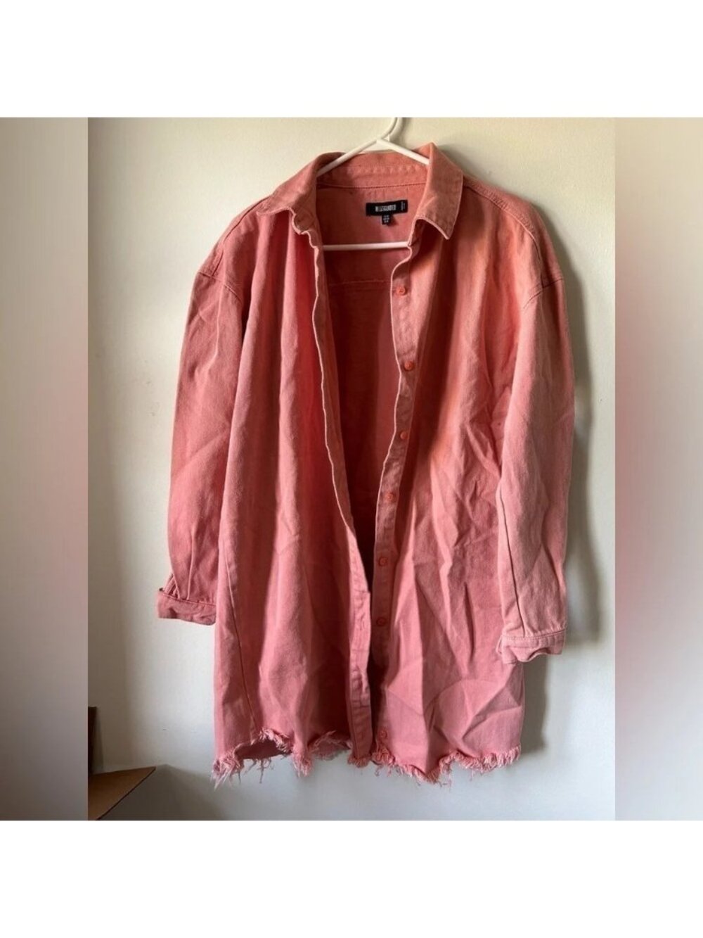 Misguided Oversized Denim Shirt Dress